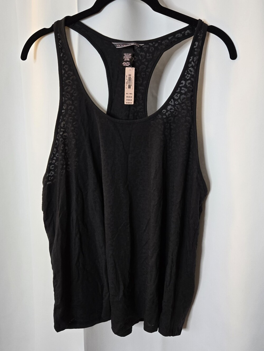 Victoria's Secret Leopard Print Burnout Tank Top Medium/Large New
